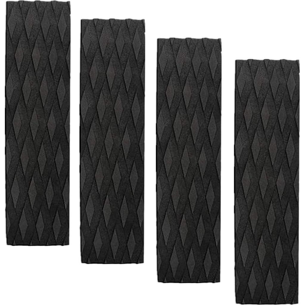 Almofadas de Tração para Pranchas de Surf, 4 Peças Pretas, Almofada Antiderrapante Frontal para Pranchas de Surf, Skimbo