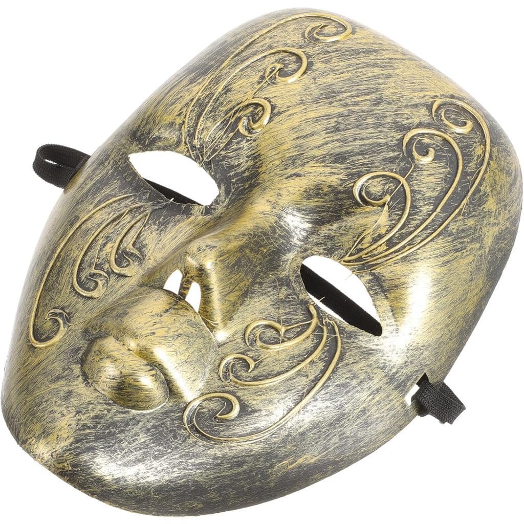 Máscara de Halloween Beaupretty, de Rosto Inteiro para Festa de Máscaras, Máscaras de Carnaval Vintage Veneziana