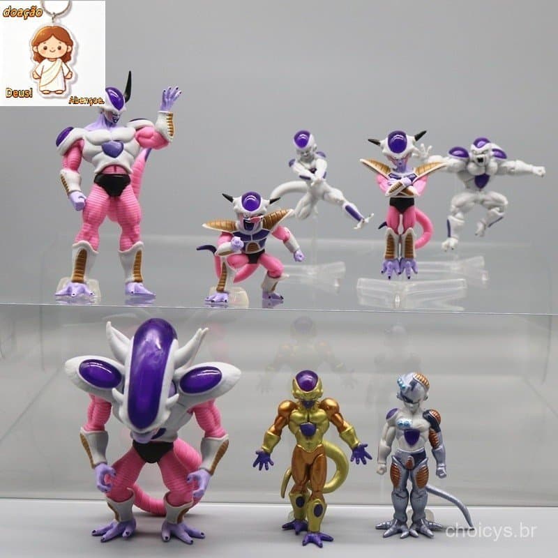 8 Dragon Ball Piece/Set Z Anime Freeza Majin Buu Action Figure Modelo Brinquedos M8A1