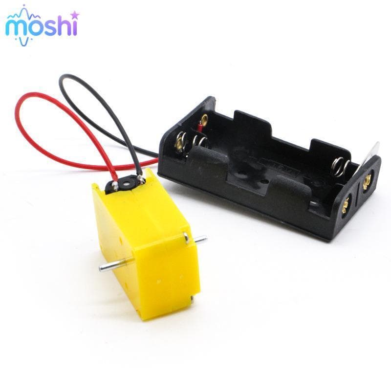 MOSHI Mini Kit De Modelos De Circuito De Motor Eletrônico DIY 130 16500 RPM Bla Branco Para Princípio Aprendizagem Auxil