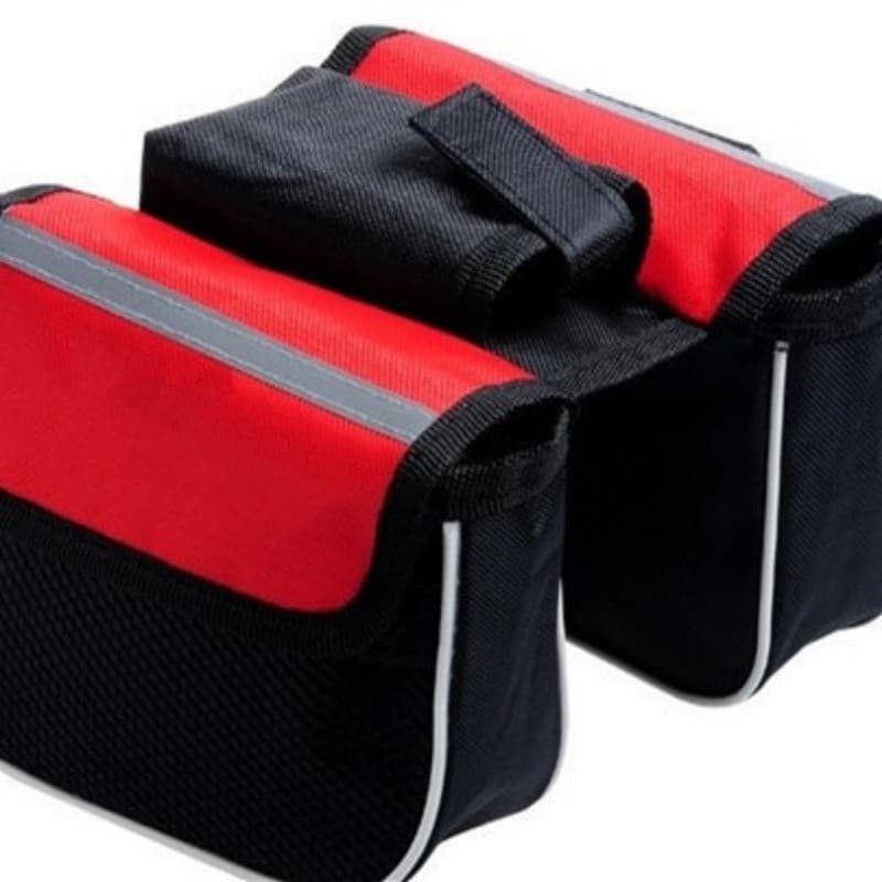 Bolsa de bicicleta três em um/bolsa de selim de Mountain Bike bolsa de feixe frontal bolsa de tubo superior/acessórios d