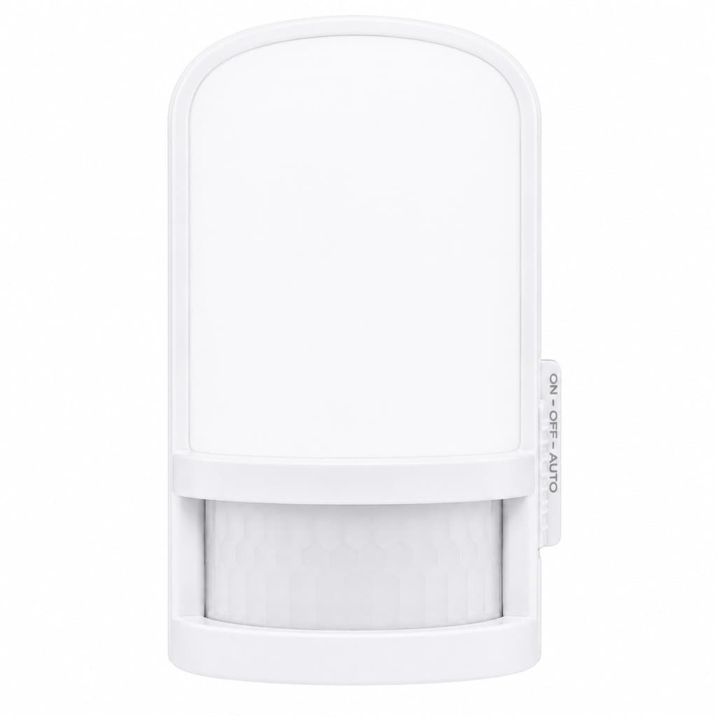 Luz Noturna LED de Tomada com Sensor de Movimento Luminária Automática de Presença 3 Modos Quarto Corredor Escada L962