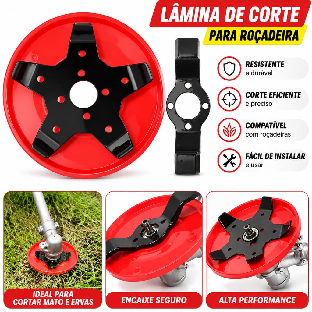 Disco Enxada Para Roçadeira Capinadeira Snel Jardinagem Acessório