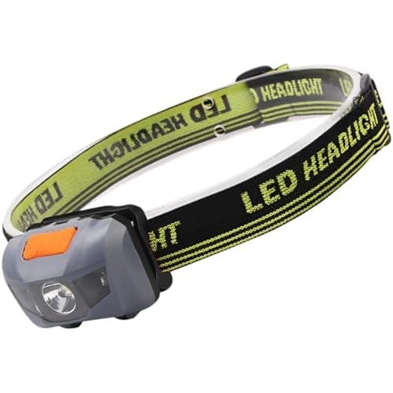 Farol Para Caminhadas , Luz LED Branca Brilhante , Faixa Elástica Ajustável , Compacto 2.75 X 1.97 X 2.55 No Corpo ABS ,
