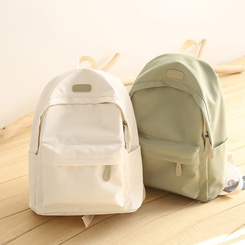 Mochila simples de tecido Oxford à prova d'água feminina mochila de estudante de grande capacidade Alunos do ensino médi