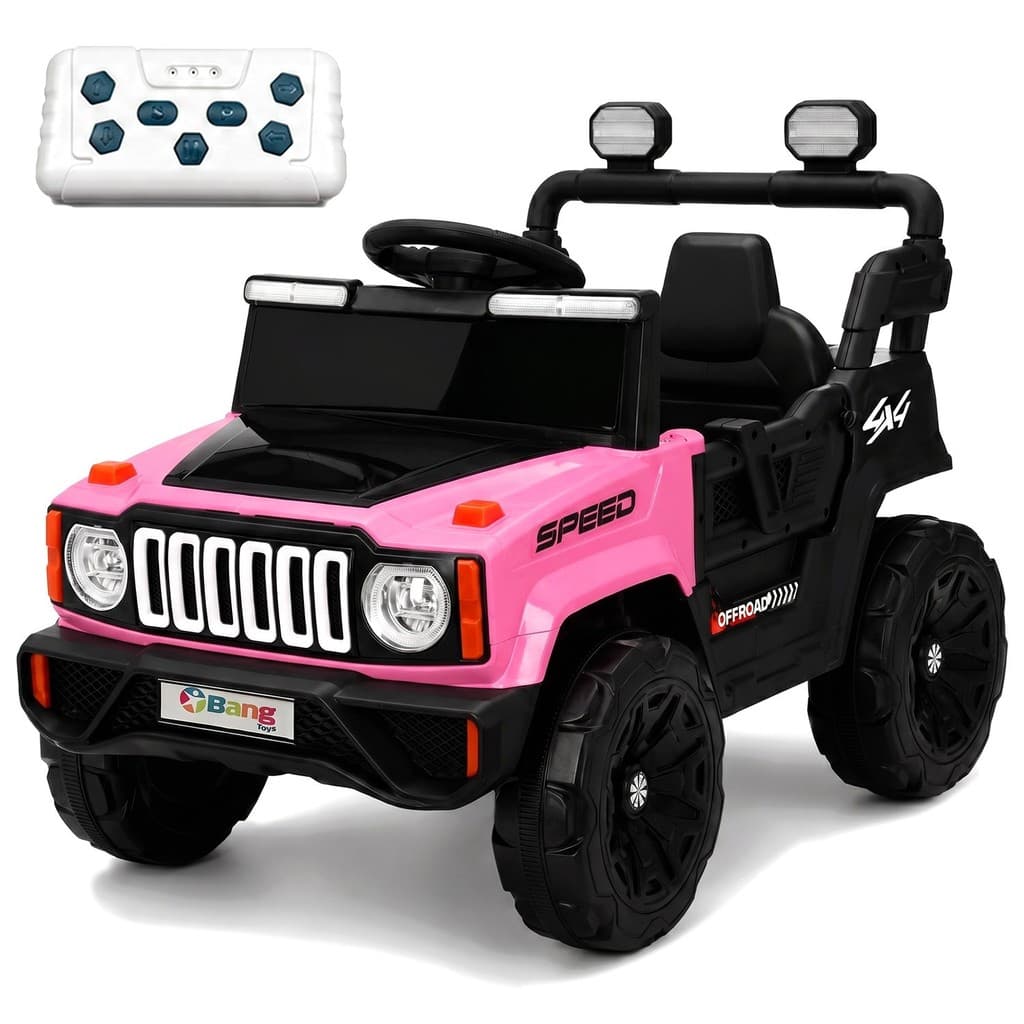 Carro Elétrico Infantil 12V Com Bateria Recarregável Controle Remoto Música Presente Para Meninas