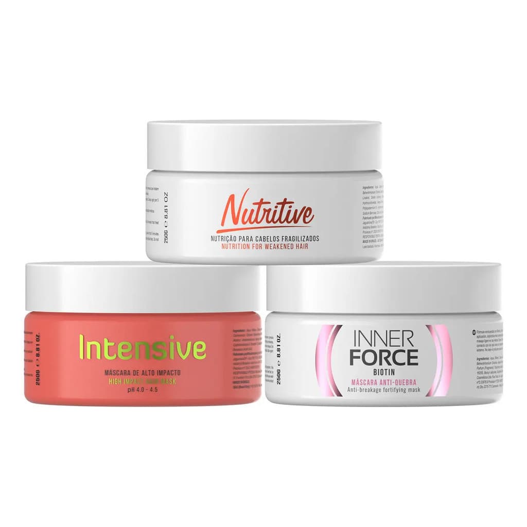 Kit Cronograma Capilar Crescimento Inner Force Biotin