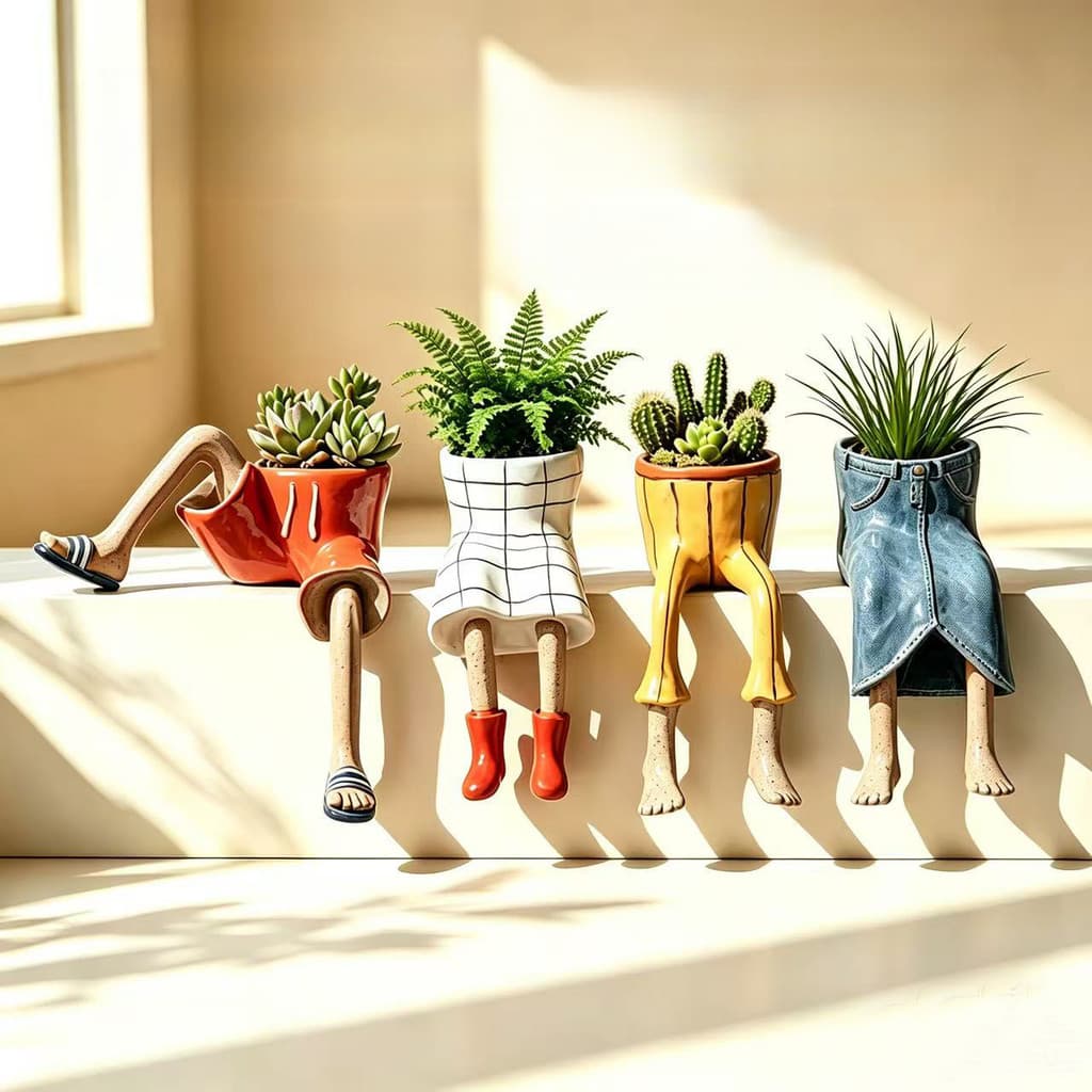 Novo Produto Móveis Criativos Vaso De Flores Enfeites De Meio Corpo