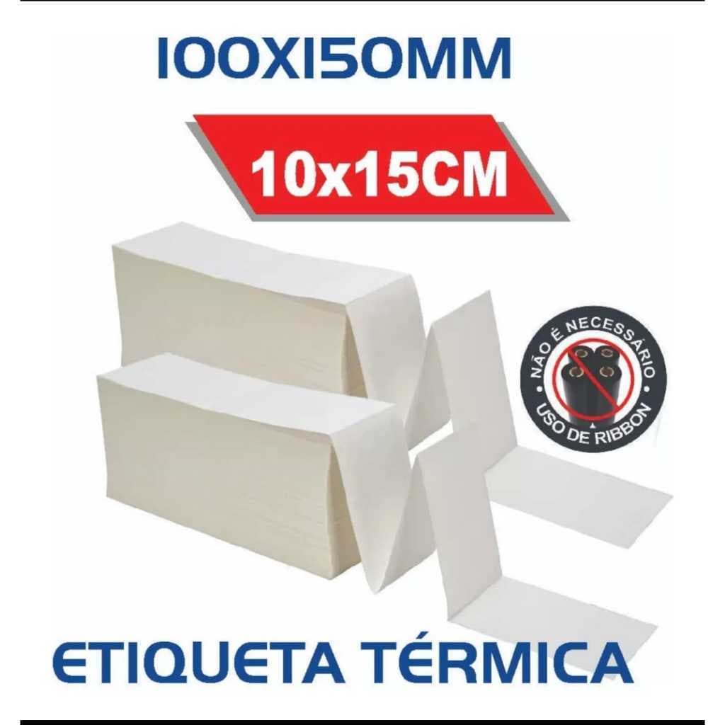 Etiqueta Térmica Papel Adesivo 10x15CM Papel Térmico e Papel de impressao