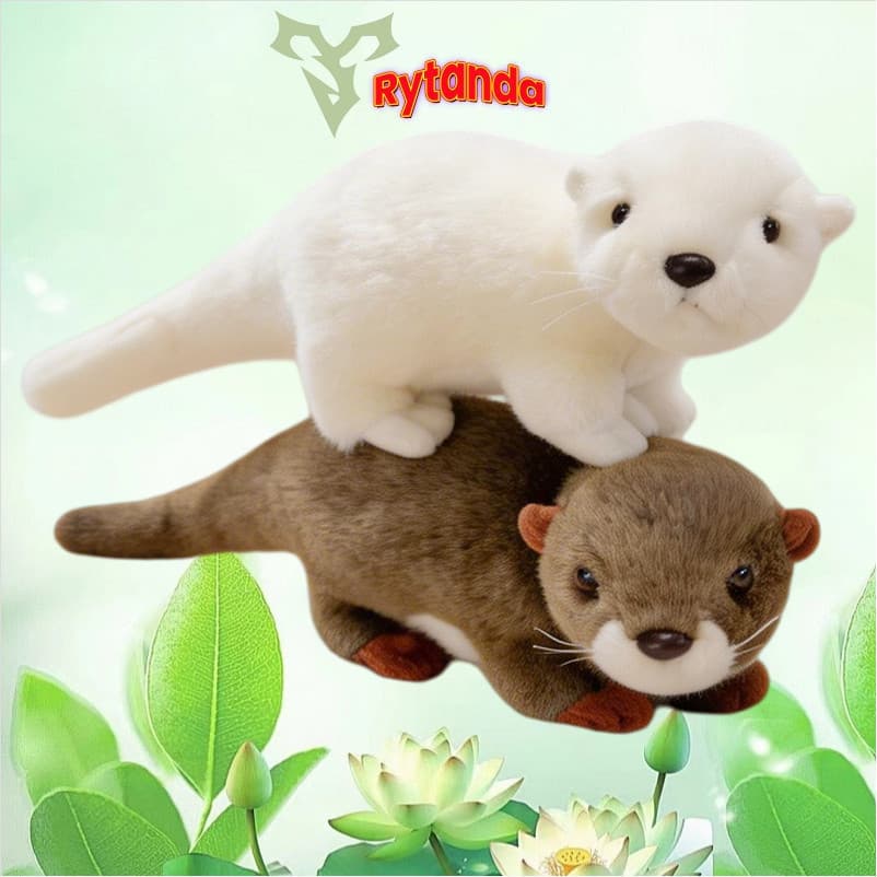 Brinquedo De Pelúcia De Lontra Rytanda Para Criança Menino Menina Boneca Pluthie Simulação Macia Travesseiro Oceano Dorm