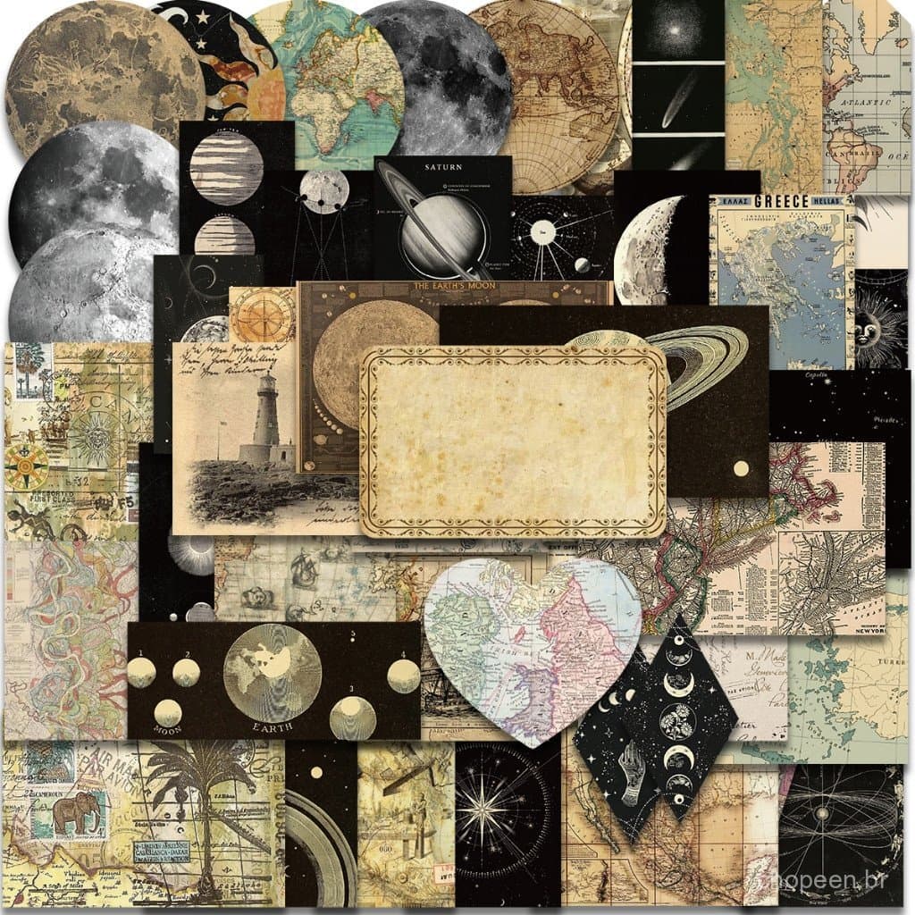 50 Adesivos da Série Mapa Mundi Time Tide, Estilo Graffiti, para Skate, Impermeáveis, para Bagagem Esportiva, Carros e D