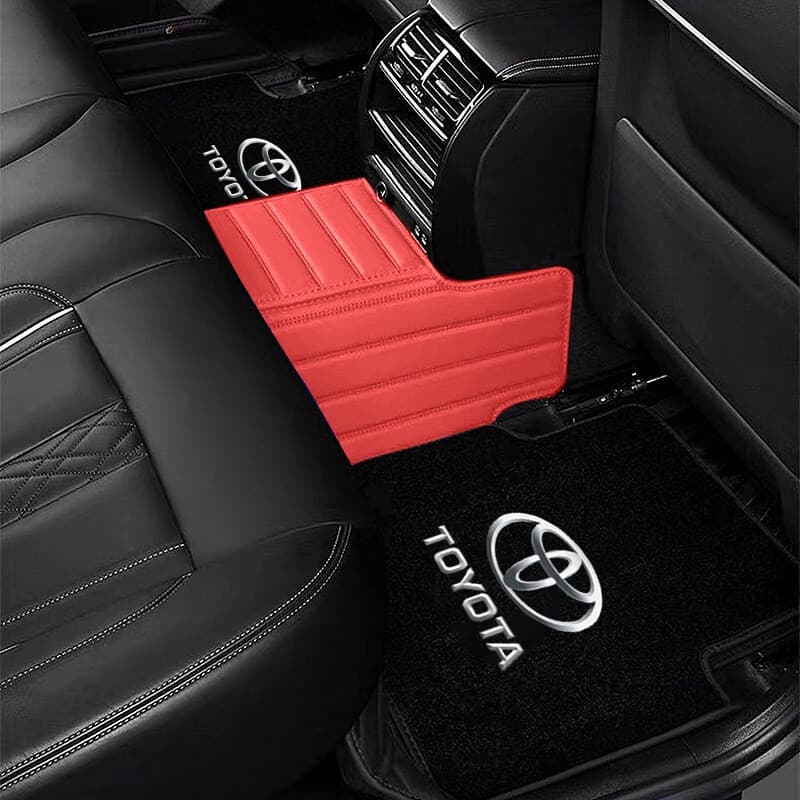 4PCS Tapetes de Carro para Toyota Camry Corolla Vios Hilux RAV4 Yaris Wigo Prius CHR Avanza Innova, em Flanela, Sem Odor