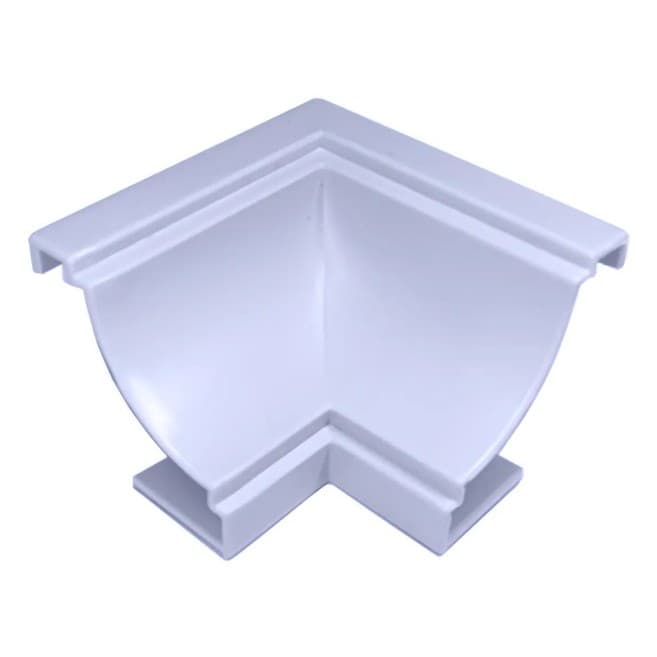 Kit 25 Unid Canto para acabamento de Forro de PVC branco gelo