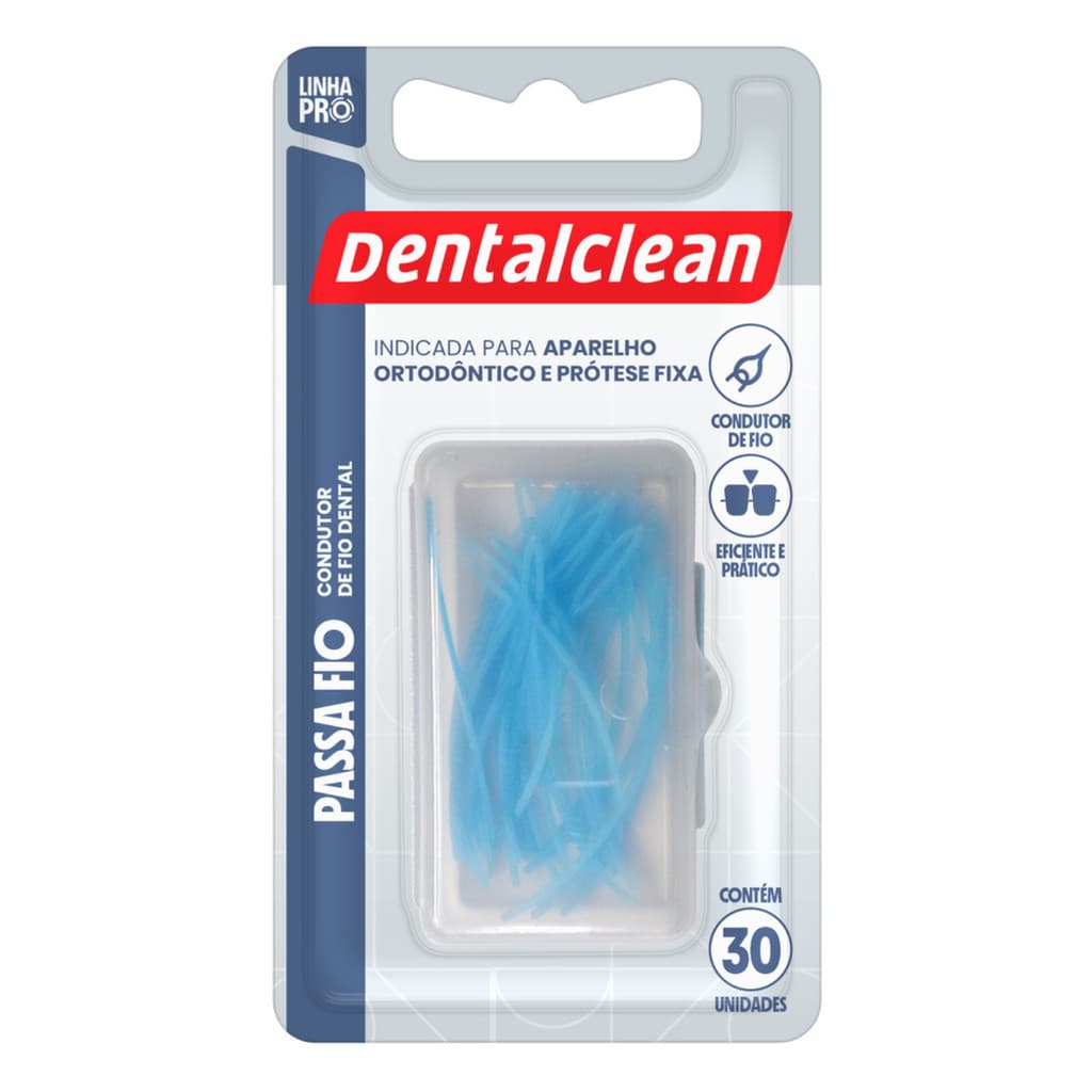 Passa Fio Dental 30 Unidades para Cuidado Diário Higiene Bucal Limpeza Eficiente dos Dentes