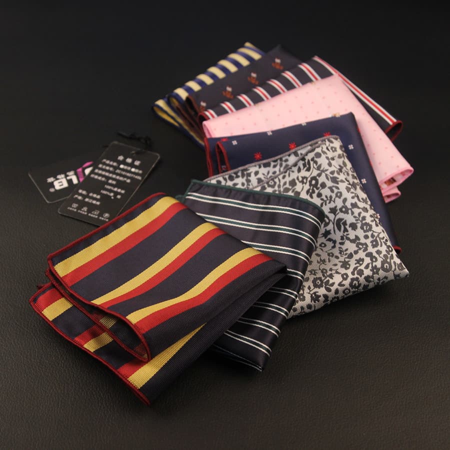 Britânico Retro padrão bolso quadrado quadrado lenço de casamento masculino terno de negócios bolso quadrado lenço de pe