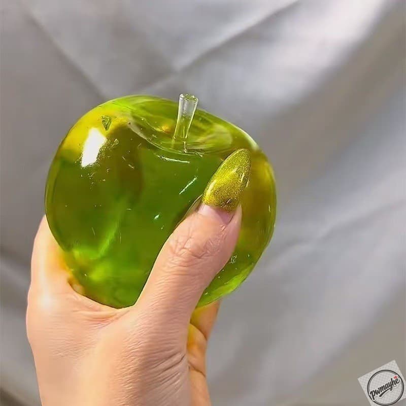 Maçã Verde Squishy, Brinquedo Sensorial de Crescimento Lento, Alívio de Estresse para Crianças e Adultos