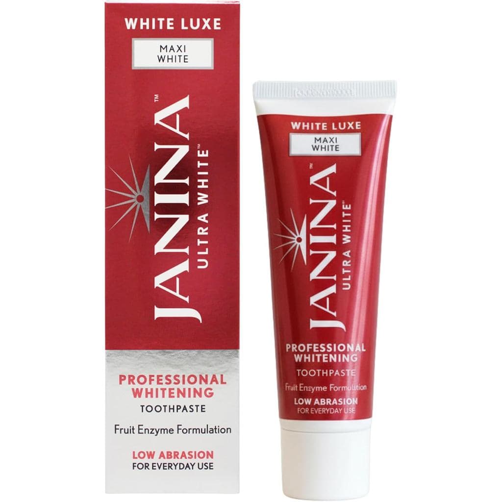 Pasta de Dente Janina Ultra White 75ml White Luxe Maxi White |   Clareador com Enzimas de Frutas Naturais |   Fórmula de