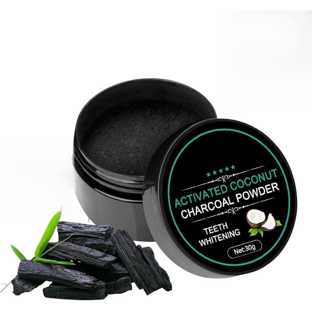 Pó de Carvão Ativado para Clareamento Dental, Pó de Carvão Ativado para Limpeza dos Dentes, Alternativa Natural à Pasta