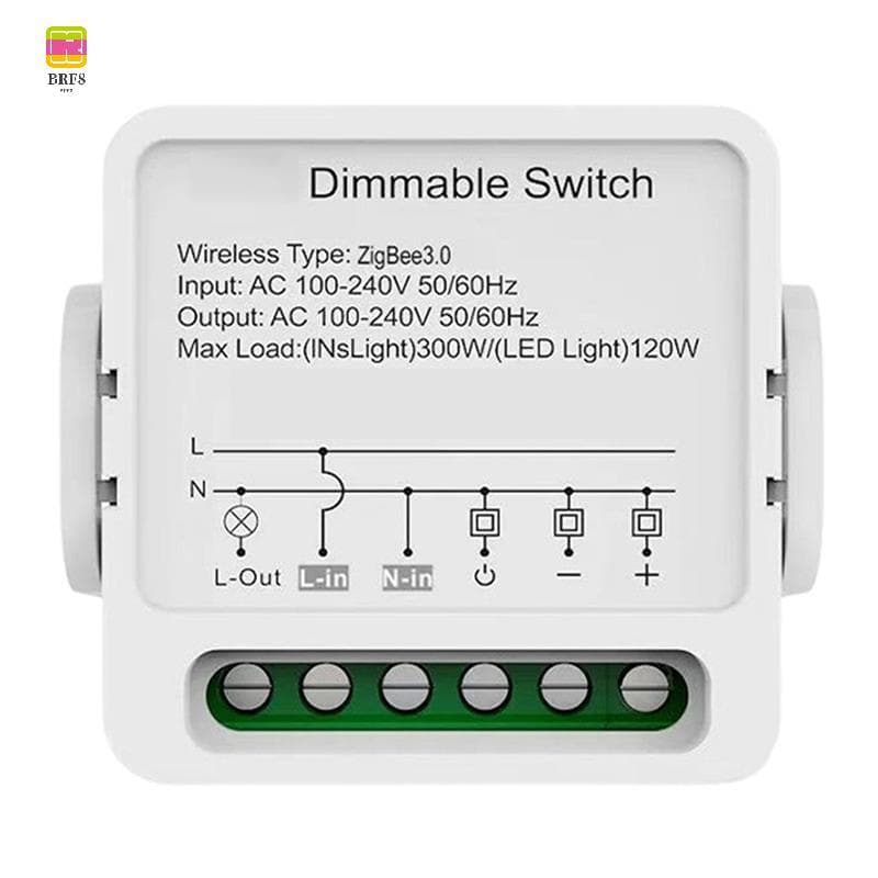 Controle De Voz Para Casa Compatível Com Módulo De Interruptor Dimmer Inteligente Zigbee Mini De Luz Regulável Controlad