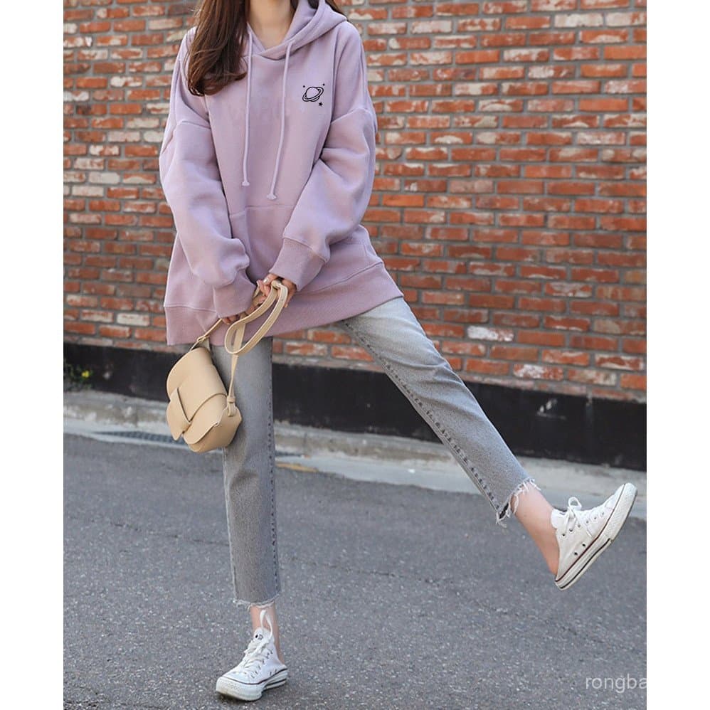 Europeu americano comércio exterior forro de lã moletom com capuz feminino outono inverno topo feminino solto tamanho gr
