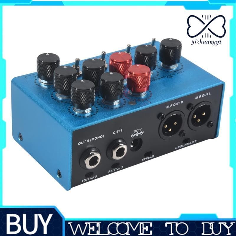 Áudio Brilhante Chama Multi Guitarra Amp Simulador Pedal Gabinete Estéreo Sim Caixa Pré-Amplificador DI Efeito