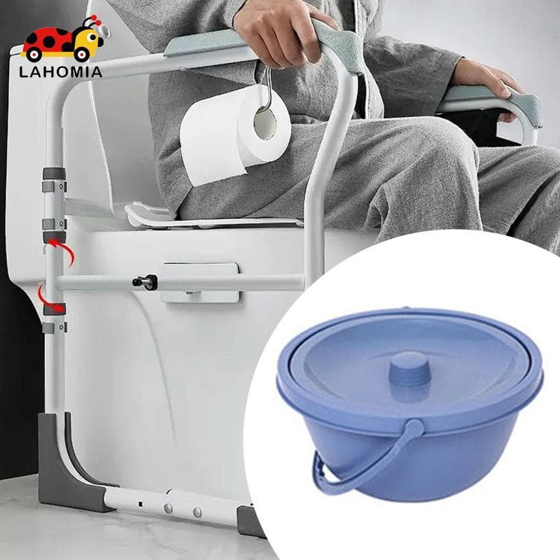 [LAHOMIA] Vaso Sanitário Portátil , Mictório , Com Câmara , Leve , Tampa , Prático , Comadre