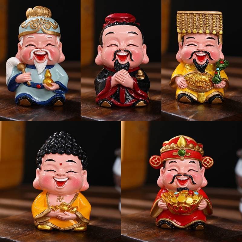 [T & B] Ornamentos De Mascote De Resina De Riqueza Para Casa/Quarto/Carro Decoração Feng Shui Estátua Da Fortuna Acessór