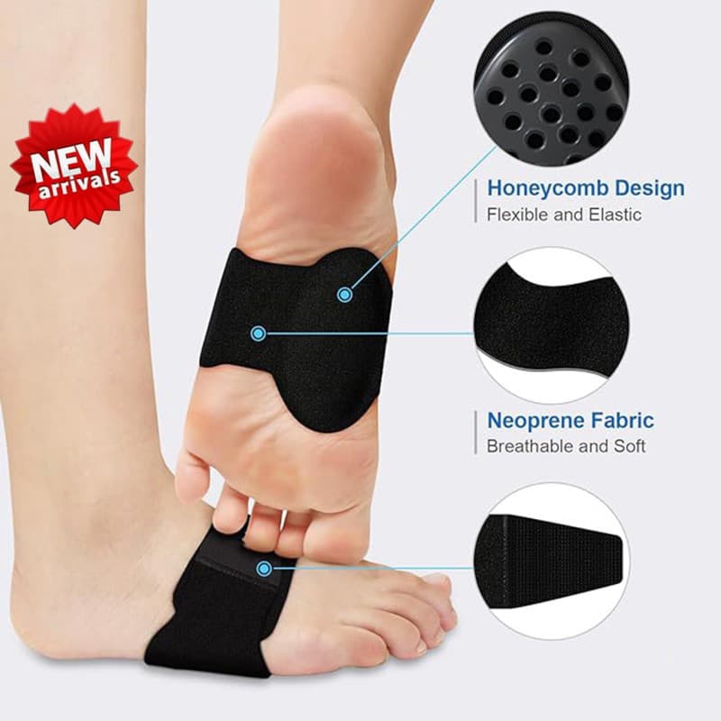 < YP > 1 Par De Almofada De Arco Para Correção De Pé Plano , Amortecimento Alto , Fascite Plantar , Palmilha Ortopédica