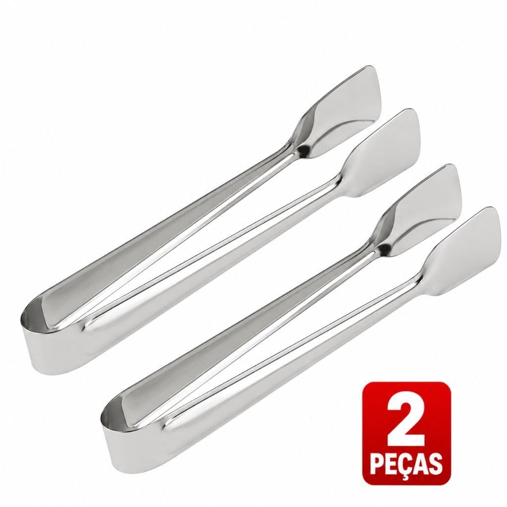 Kit 2 Pegadores de Frios Inox 18cm para Queijo, Doces, Gelo e Carne