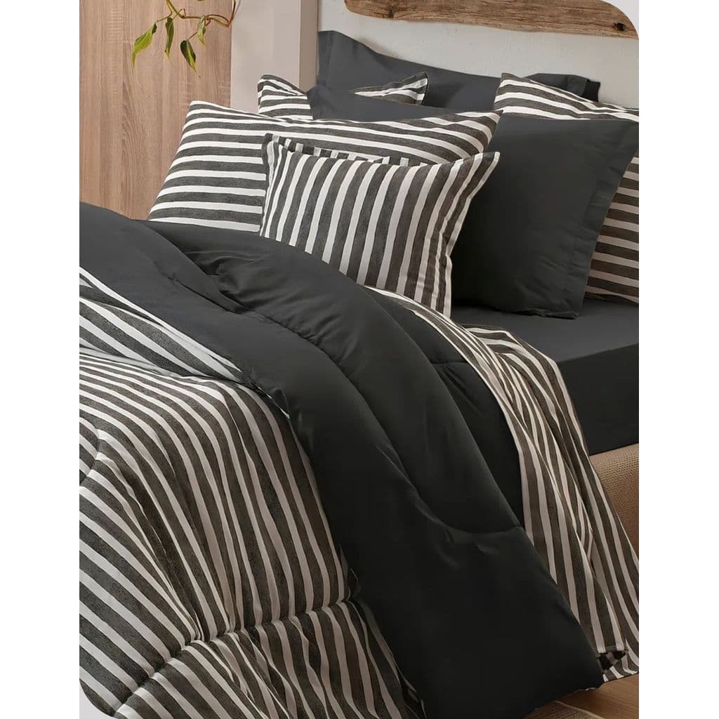 Jogo de Cama Casal Teka 4 Peças 150 Fios 100% Algodão Roupa de Cama Enxoval com Elástico 138x188