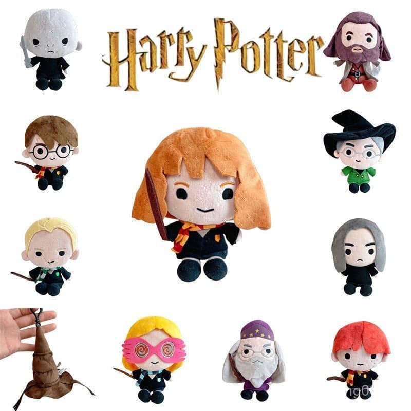 Brinquedo de pelúcia Harry de 10/20cm Hermione Ronald Dumbledore Luna Hagrid Bonecas de pelúcia Kid Presente de Natal