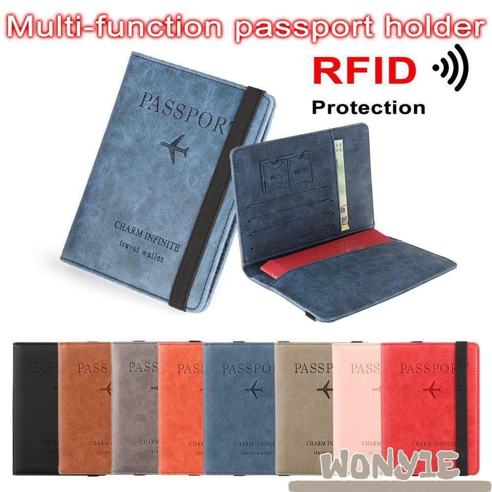 Porta-Passaporte WONY1E Cartões De Crédito Portátil Pacote De Documentos Carteira RFID