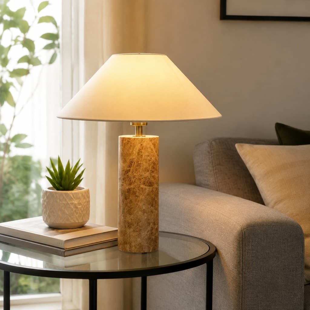 Nordic Marmore LumináRia De Mesa Moderno Quarto LumináRia De Leitura Estudo Abajur De Cabeceira