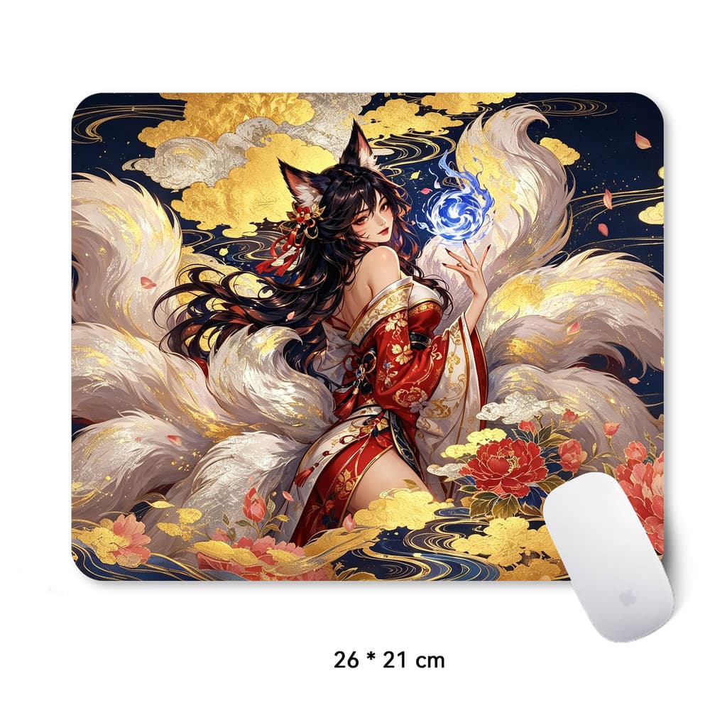 LOL83 26 * 21cm Mouse Pad Antiderrapante Engrossado 3mm Lavável Borda Costurada Tapete De Mesa MousePad