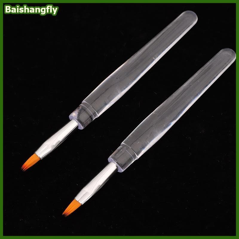 baishangfly 5/10 Pçs Portátil Descartável Lábio Escova Lipsti Com Capa Haste Transparente Única Maquiagem Corretivo Glos