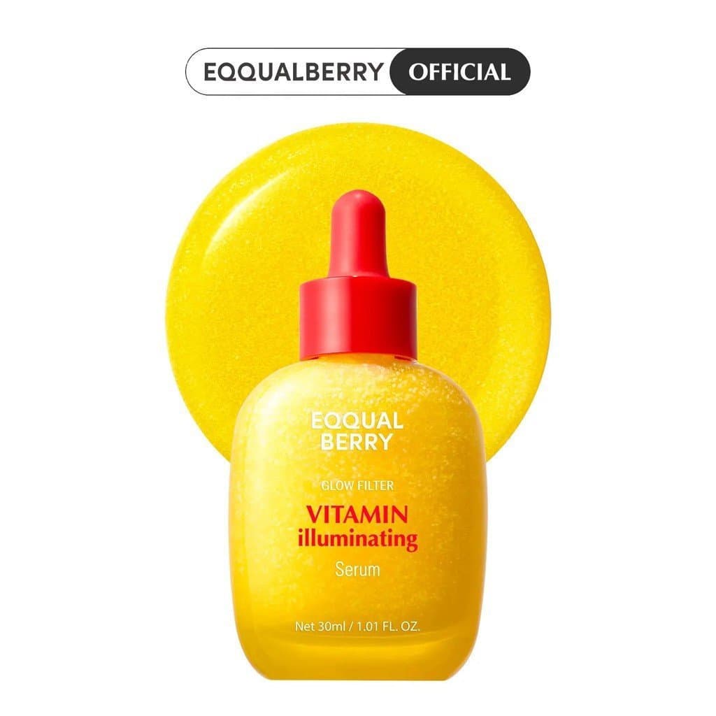EQQUALBERRY Sérum Iluminador de Vitaminas – Sérum Clareador de Vitamina C com Niacinamida | Fortalecer a barreira | Nerv