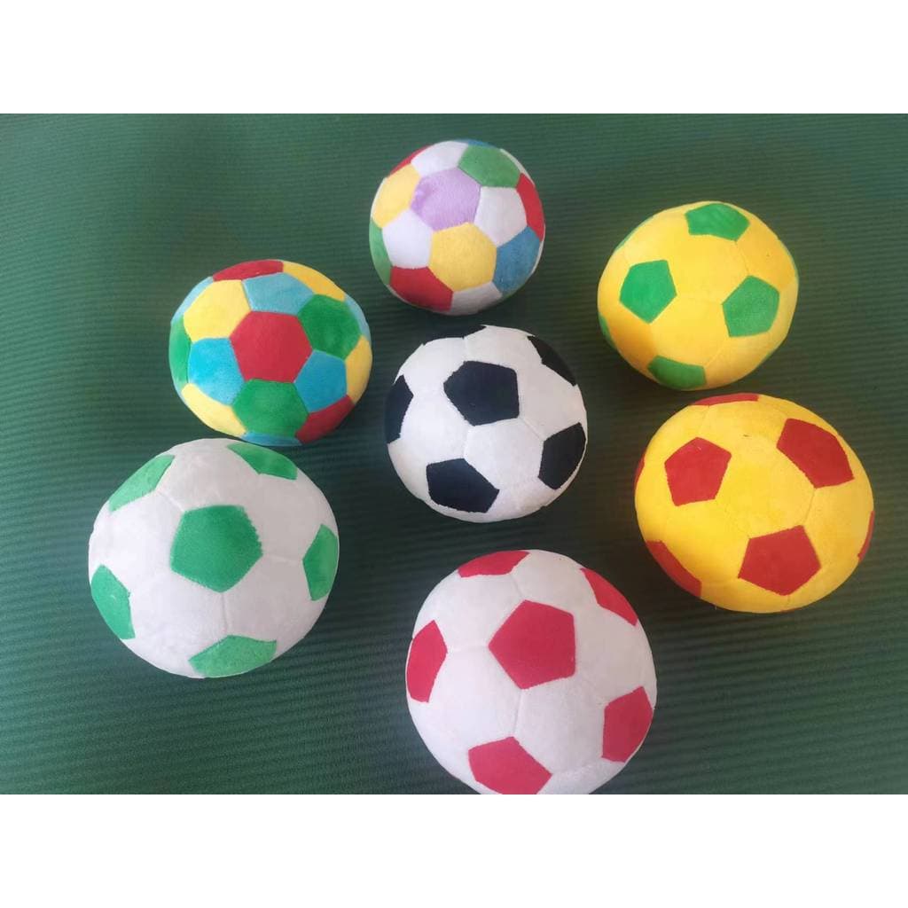 Brinquedo de pelúcia colorido futebol travesseiro almofada bonito boneca bola tecido criativo boneca crianças presente a