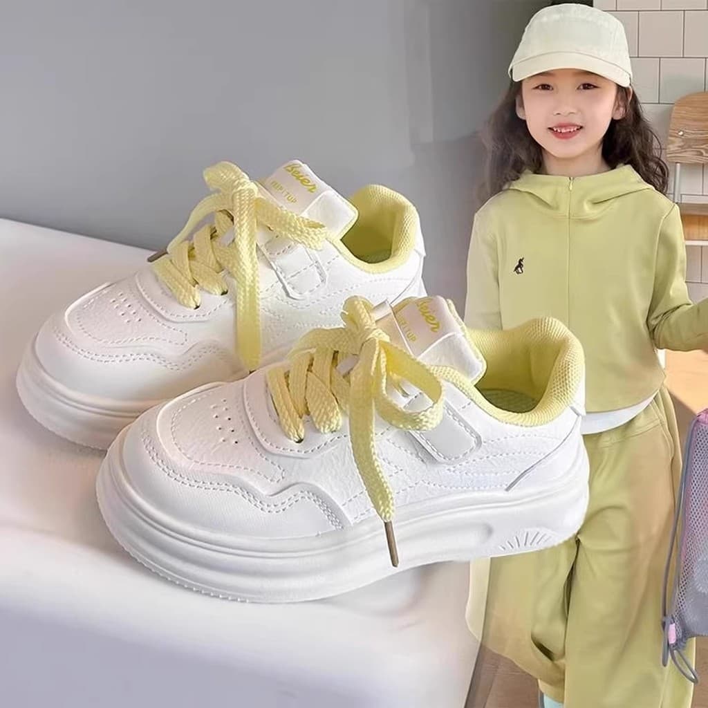 Site oficial marca tênis infantis meninas 2026 primavera novo estilo estilo Campus infantil leve tênis branco meninas
