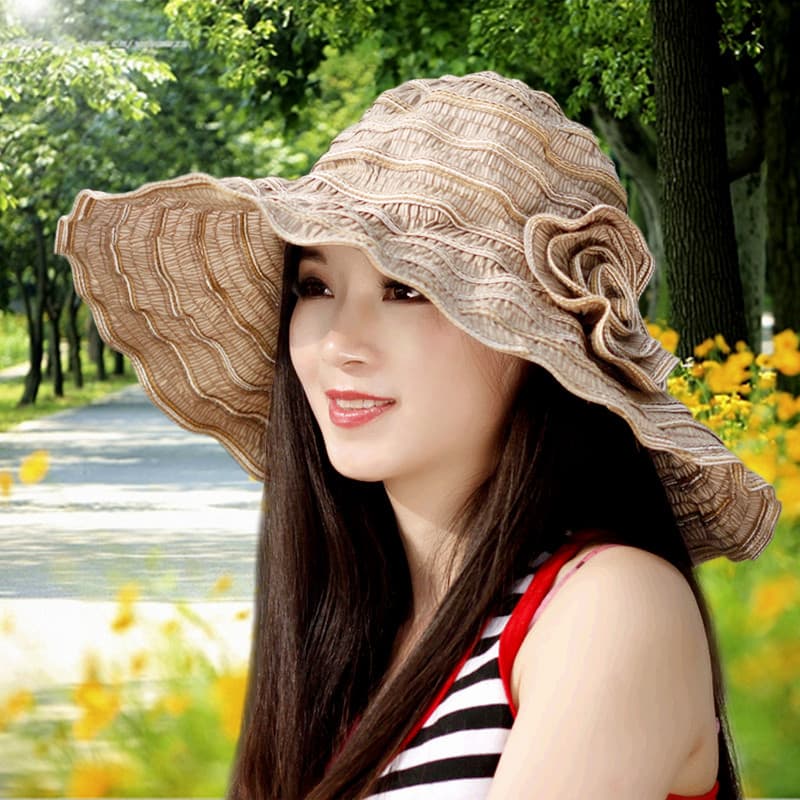 Chapéu feminino verão pára-sol protetor solar Anti-ultravioleta versão coreana novo estilo senhoras verão moda chapéu de