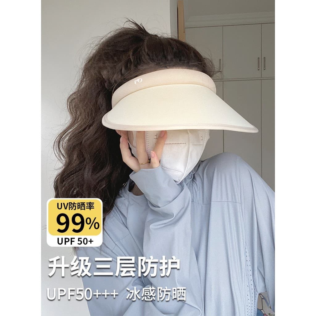 Chapéu de sol Zhao Lusi noite mesmo estilo chapéu de sol feminino verão respirável à prova de vento ultravioleta capa ro