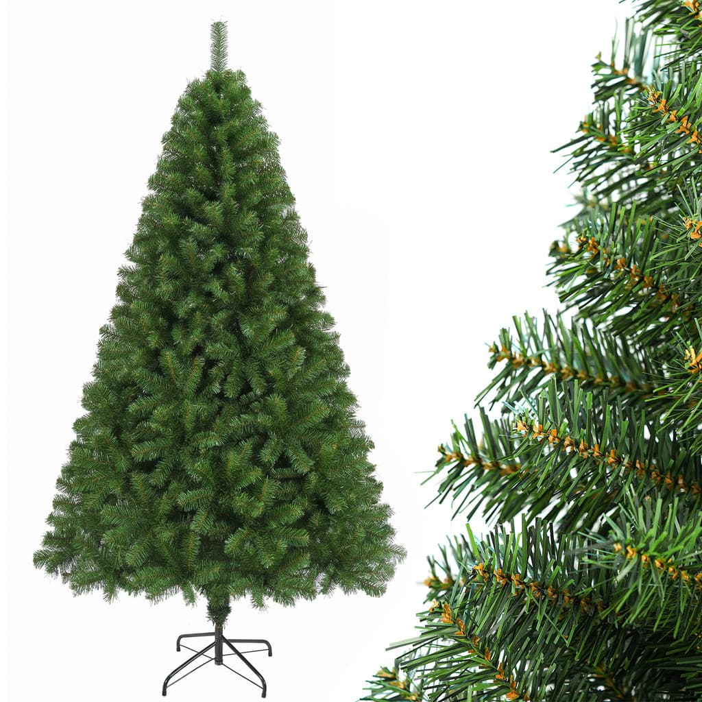 Arvore de Natal Pinheiro 1,5m 1,8m 2,1m 450 800 1200 Galhos Ajustável Hastes Flexíveis Tradicional