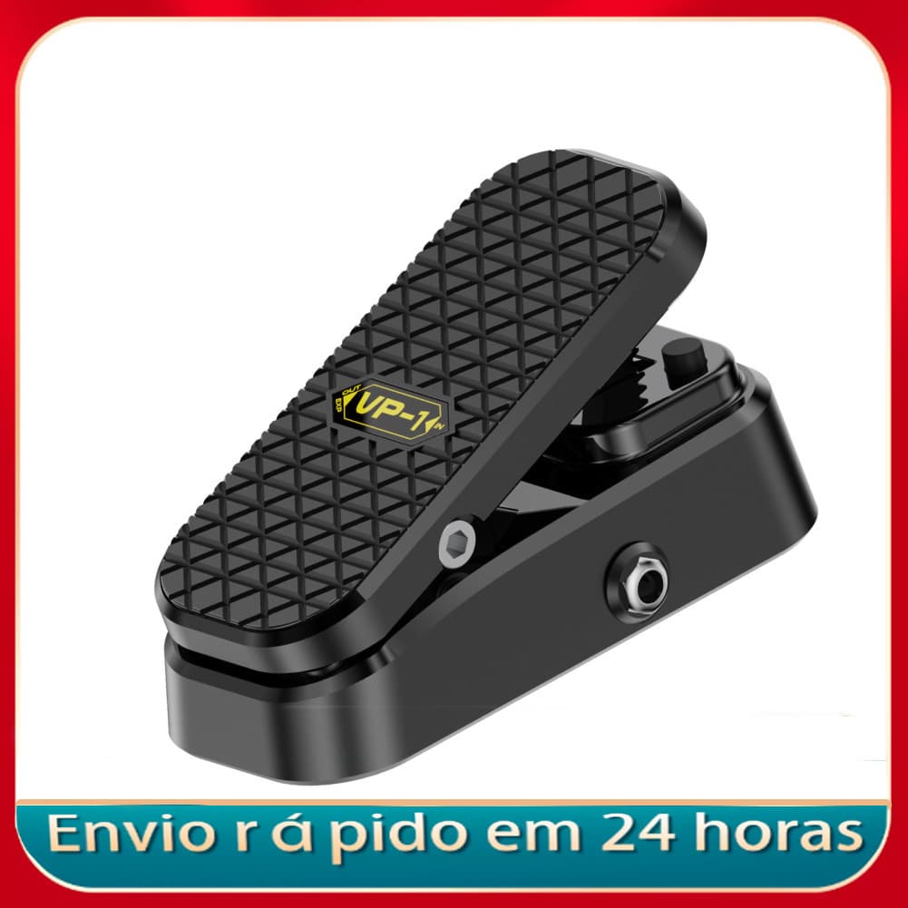 Nicegadget-BR Pedal de efeito de guitarra de expressão de volume 2 em 1 controle duplo buffer silencioso chassi de