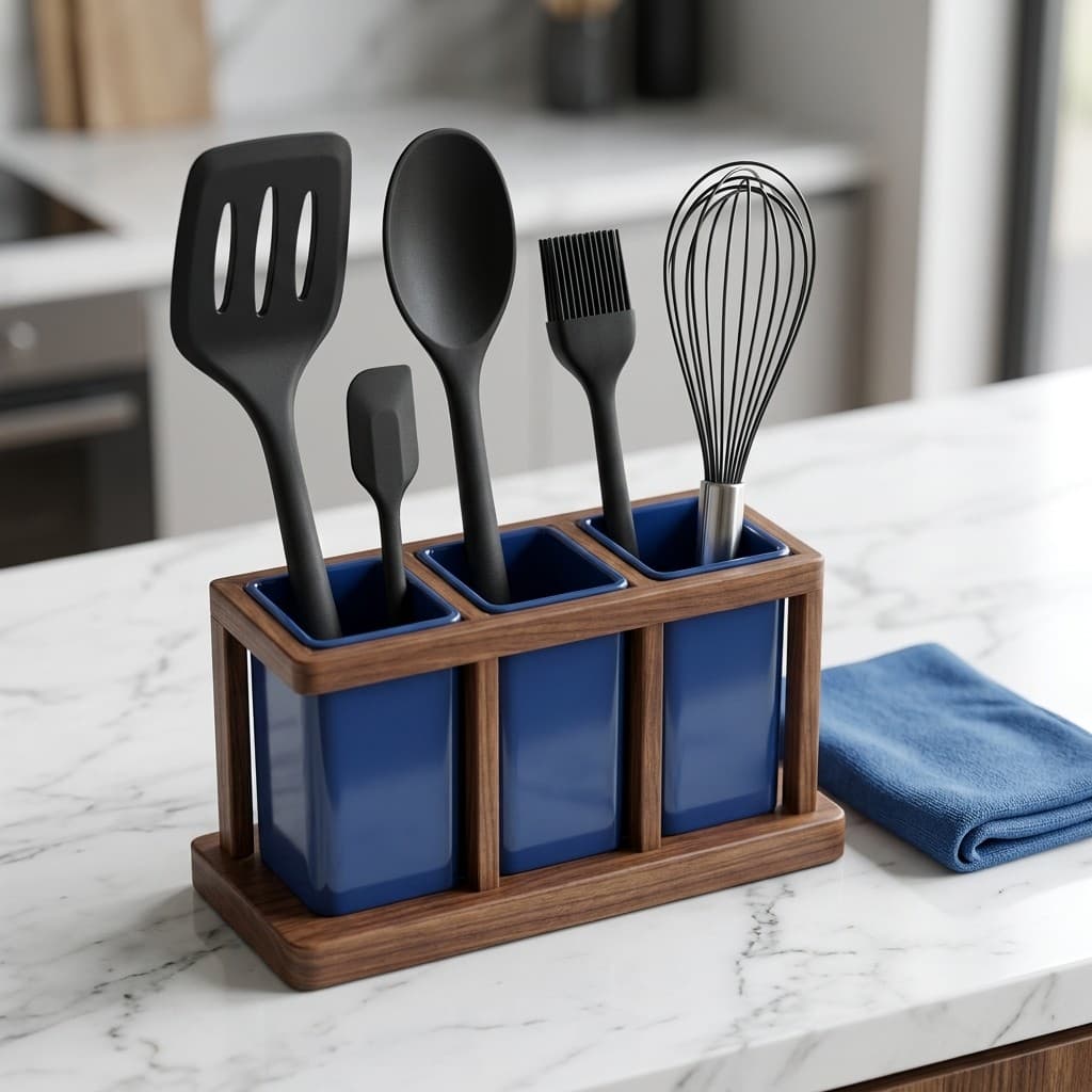Utensílios De Cozinha Em Silicone 5 Peças Espátula Padrão Pincel Culinário Batedor Com Cabo Ergonômico Furo Alça