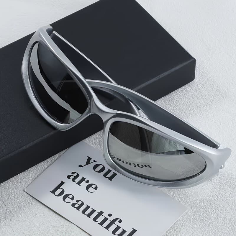 Os Óculos Unissex Legais E Elegantes Em Formato Oval São Perfeitos Para Viagens Ao Ar Livre