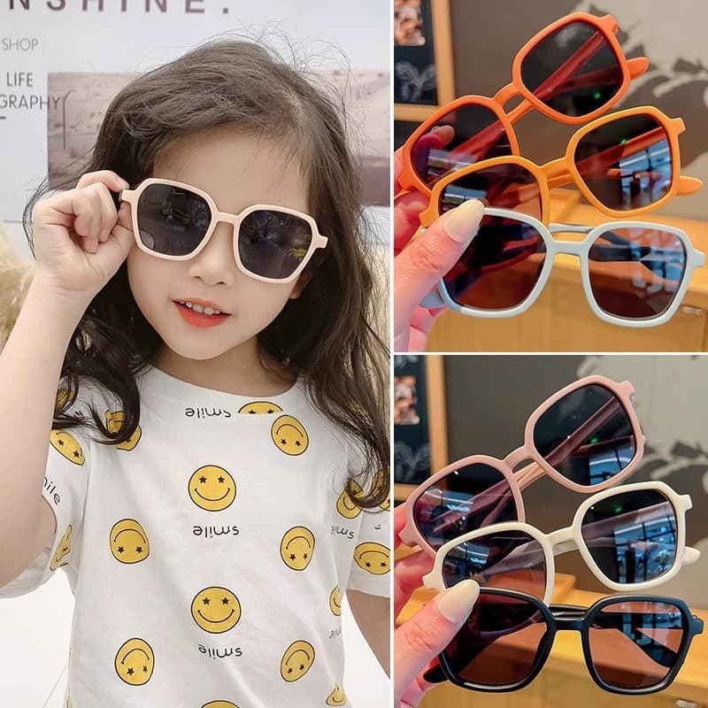 Crianças óculos de sol meninas urso óculos de sol meninos Anti-ultravioleta óculos de sol da moda do bebê foto óculos de