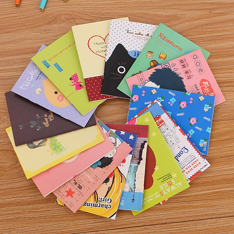Material escolar pequeno caderno bolso bloco de notas Mini dos desenhos animados portátil bloco de notas estudantes da e