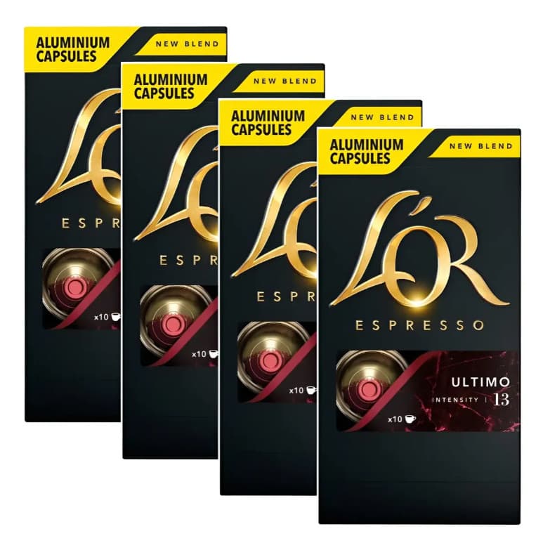 Kit 40 Cápsulas Lor ULTIMO Intensity 13 Espresso extra forte
