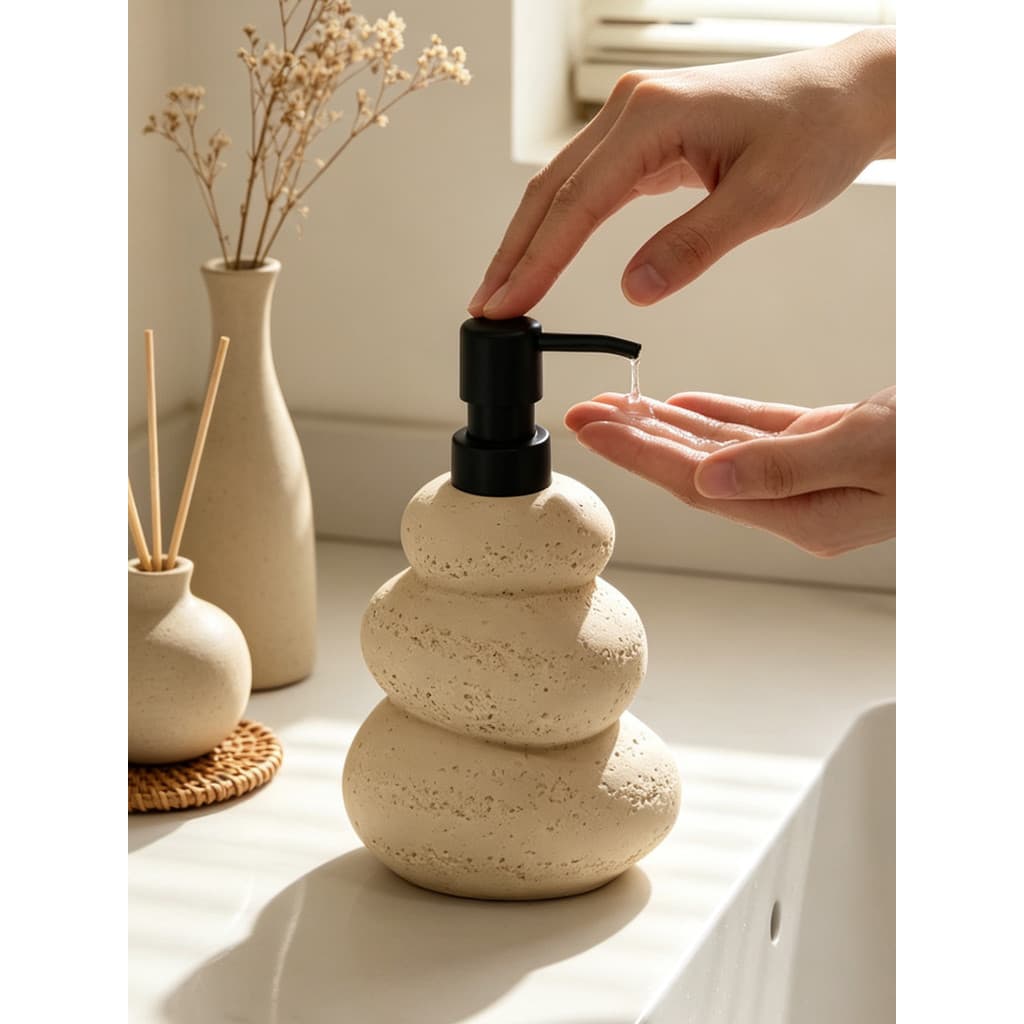 Garrafa de espuma de seixo, garrafa de espuma para Hotel, desinfetante para as mãos, Gel de banho, Shampoo, garrafa vazi
