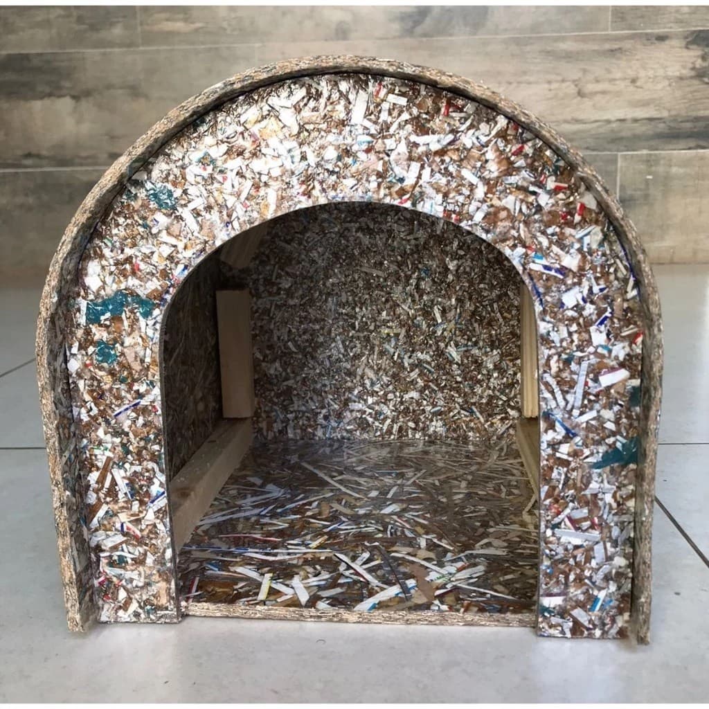 Toca Ecológica Casinha Reciclável para Porquinho da Índia Roedores