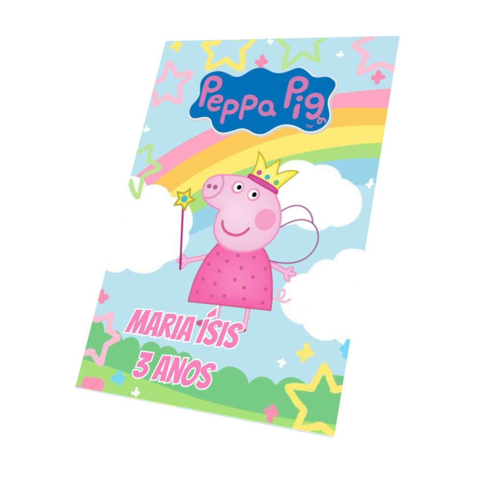 Kit Livrinhos para Colorir Peppa Pig Lembrancinhas Personalizado com nome e idade